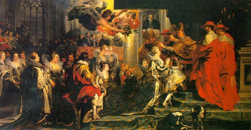 Peter Paul Rubens The Coronation of Marie de Medici Spain oil painting art